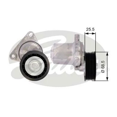 Ролик приводного ремня MAZDA 3 (00-),6 (02-) натяжителя GATES T39074 GATES