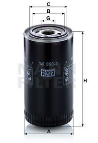 Фильтр топливный WK950/3 WK 950-3 MANN FILTER