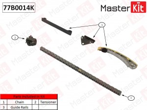 Комплект цепи ГРМ SUZUKI BALENO,VITARA J18A,J20A 77B0014K 77B0014K MASTER KIT