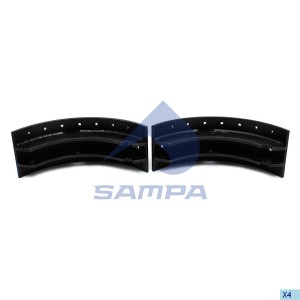 Колодка тормозная, ком-кт 2 шт. 125 мм Volvo FH/FM 030.649 SAMPA