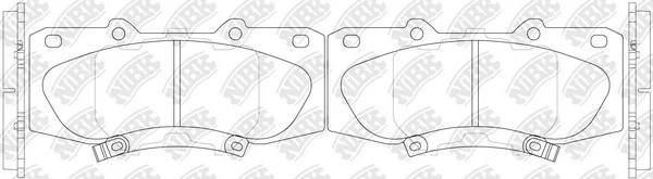 Колодки тормозные дисковые TOYOTA HILUX 2010 PN0548 PN0548 NIBK