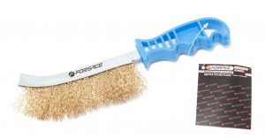 Щетка по металлу с пластиковой ручкой (латунная проволока) /FORSAGE/ F34012124 FORSAGE TOOLS