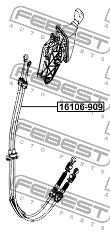 Трос КПП MERCEDES SPRINTER 2013- 16106-909 16106-909 FEBEST