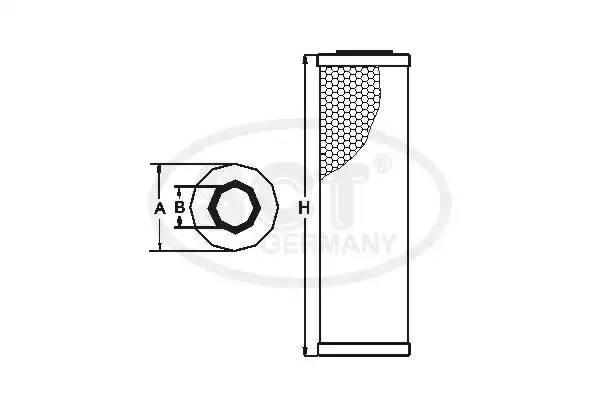 Фильтр масляный SH435P SCT
