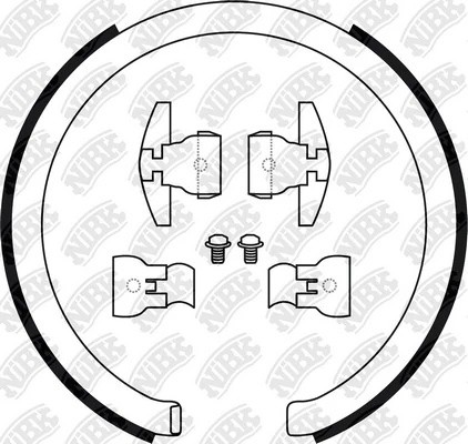 Колодки тормозные барабанные FN0705 FN0705 NIBK