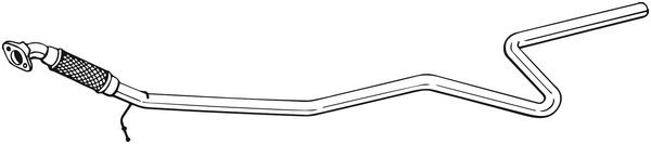 Глушитель FORD Fiesta (03-) средняя часть BOSAL 965-129 BOSAL