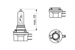 Лампа 12V H15 15/55W PGJ23t-1 Pure Light BOSCH 1 987 302 088 BOSCH