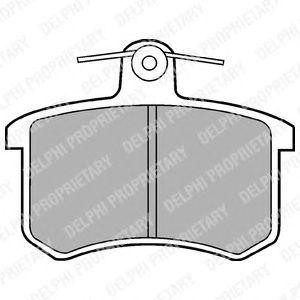 LP451 колодки дисковые з.\ Audi 80/90/100/A4/A6/A8 <98 LP451 DELPHI