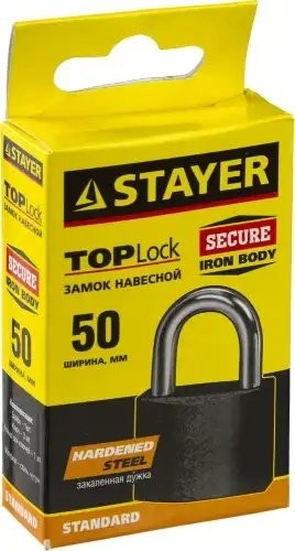 Замок навесной 50мм STAYER 37160-50 STAYER