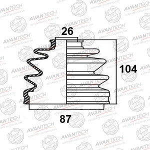 Пыльник привода Avantech BD0801 AVANTECH