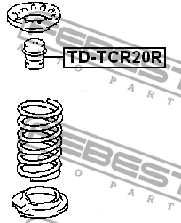 Отбойник задней пружины TD-TCR20R FEBEST