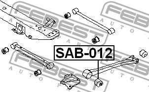Сайлентблок задн подвески SUBARU IMPREZA G11 00-07, FORESTER S11 01-07 SAB-012 SAB-012 FEBEST