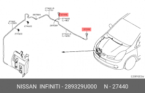 форсунка стеклоомывателя!\ Nissan 28932-9U000 NISSAN