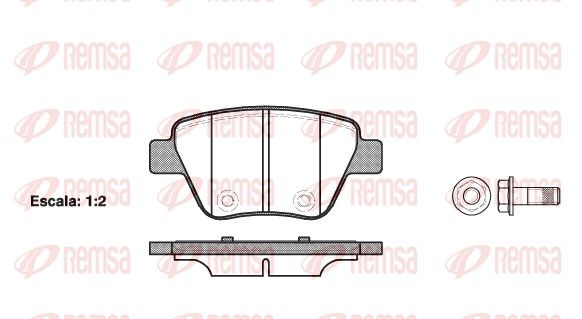 1420 00 [5K0698451] !колодки дисковые з.\ Audi A3, VW Golf, Skoda Yeti/Superb, S 142000 REMSA