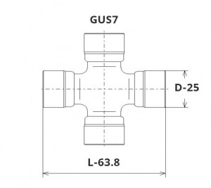 Крестовина SUZUKI Vitara (90-99) вала карданного GMB GUS7 GMB