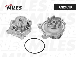 Насос водяной AUDI 100/A6/VW T4/LT 2.4D/2.5TDI 03/VOLVO 2.4/2.5 TD 00 (DOLZ A280 AN21018 MILES