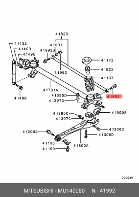 Болт MITSUBISHI OE MU140080 MITSUBISHI