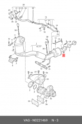 КОЛЛЕКТОРА М8*1,25 N 022 146 9 VAG