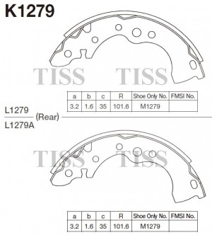 Колодки тормозные барабанные Nissan Almera Classic 06- K1279 K1279 MK KASHIYAMA