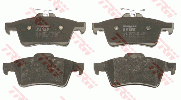 Колодки задние FORD FOCUS II, MAZDA 3 (BK, BL) GDB1621 GDB1621 TRW
