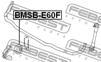 Втулка стабилизатора BMW 5 E60 200­1-2009 BMSB-E60F BMSB-E60F FEBEST