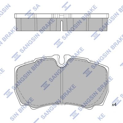 Колодки задние IVECO DAILY III-VI SP1843 SP1843 SANGSIN