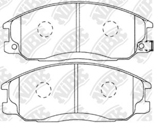 Колодки передние (HYUNDAI H1/STAREX, H1 (TQ), SANTA FE. SSANGYONG ACTYON) PN0103 PN0103 NIBK