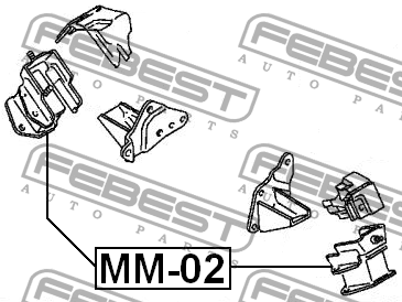 Опора двигателя MM-02 MM-02 FEBEST