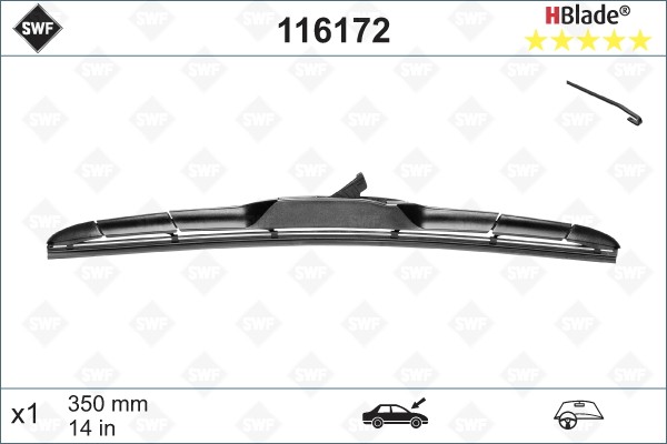 Щетка стеклоочистителя 350мм гибридная Hblade SWF 116172 SWF