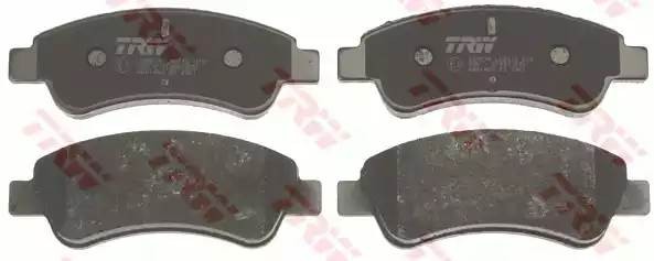 Колодки тормозные PEUGEOT Partner, 207, 307, 1007 CITROEN C4, Berlingo передние  GDB1463 TRW