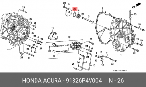 O-Колцо, 26.7X1.9 91326P4V004 HONDA