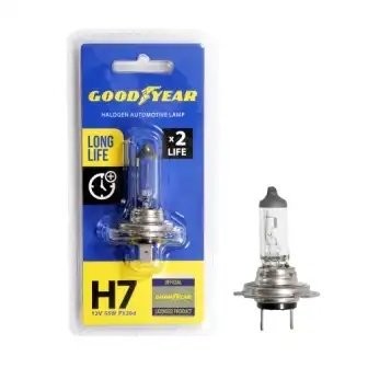 Лампа 12V H7 55W PX26d блистер (1шт.) Long Life GOODYEAR GY017123 GOODYEAR