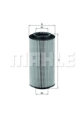 Фильтр масляный MERCEDES E (W210,W211),S (W220),C (W203) MAHLE OX179D MAHLE KNECHT