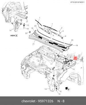 ТРАПЕЦИЯ СТЕКЛООЧИСТИТЕЛЯ 95971326 GENERAL MOTORS