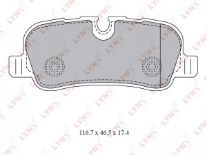 Колодки тормозные задние подходит для LAND ROVER Discovery III/IV 2.7D-5.0 04 /  BD-5009 LYNXAUTO