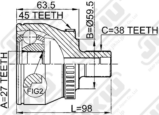 ШРУС JC33006 JC33006 JIKIU