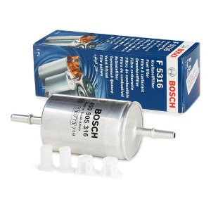 Фильтр топливный ВАЗ инжектор тонкой очистки (штуцер с клипсами) BOSCH 0 450 905 316 BOSCH