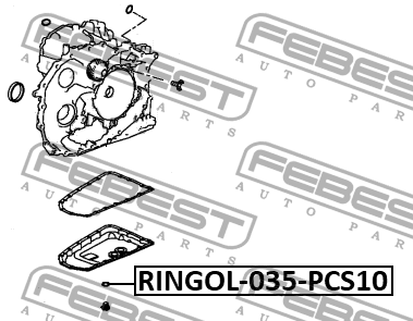 MITSUBISHI ASX (2010>) К-КТ 10 ШТ RINGOL-035-PCS10 FEBEST