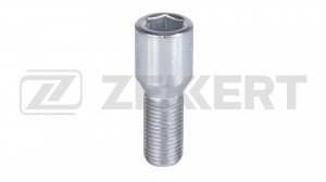 BE4167 Болт колесный конус М14x1 5 длина резьбы 28 внутренний шестигранник цинк BE-4167 ZEKKERT