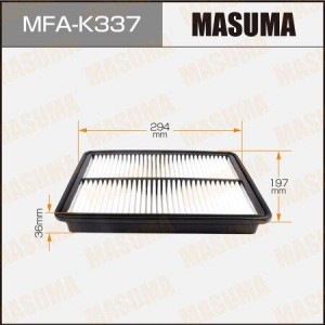 фильтр воздушный!\Hyundai Santa Fe 2.0/2.2CRDi 12> MFAK337 MASUMA