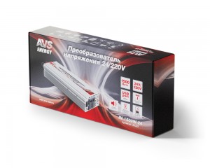 Преобразователь напряжения (инвертор) 24-220V 1500Вт AVS 80325 AVS