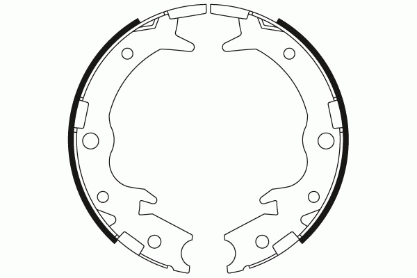 Колодки барабанные HONDA ACCORD VII, CR-V II, FR-V, SHUTTLE (RA), STREAM (RN) GS GS8697 TRW