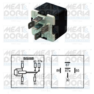 Реле PEUGEOT 206 включения вентилятора MEAT&DORIA 73233307 MEAT DORIA