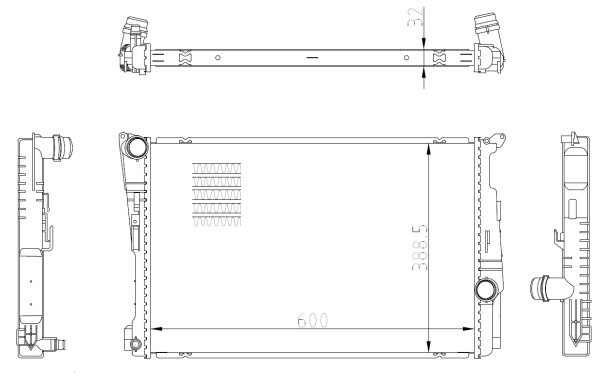 BMW X3 F25 (2010>) 59228 NRF
