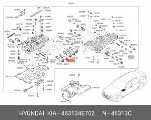 Электромагнитный клапан АКПП 463134E702 463134E702 HYUNDAI KIA