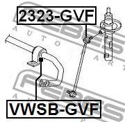 Тяга стабилизатора передняя SKODA OCTAVIA (5E) 2323-GVF 2323-GVF FEBEST
