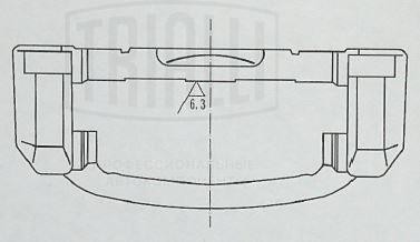 Скоба суппорта Chevrolet Lacetti (04-) перед. (CF 052203) CF 052203 TRIALLI