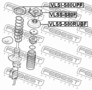 Проставка пружины верхняя VOLVO XC90 2003- VLSI-S80UPF VLSI-S80UPF FEBEST