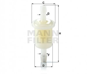 Фильтр топливный WK21(10) WK 21 (10) MANN FILTER
