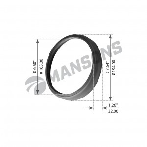 Кольцо VOLVO F12 ступицы уплотнительное пластик (168x188/192.5x30) MANSONS 900.029 MANSONS